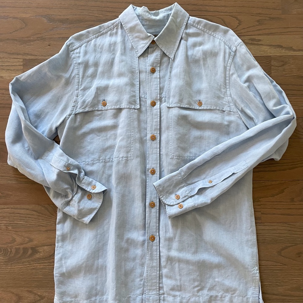 J.L. Powell Vented Button Down Shirt, Size Medium